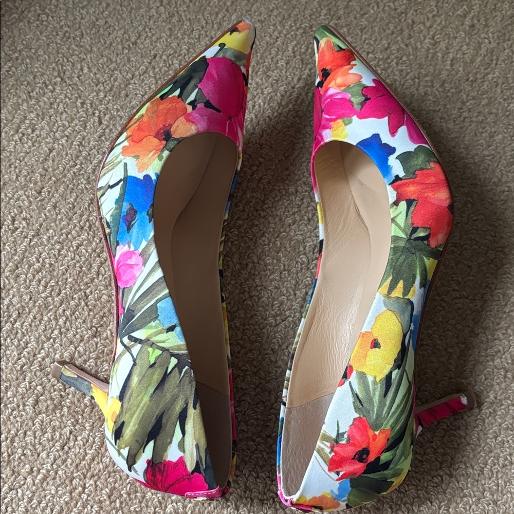 Beautiful Tropical Multi Colored Heels
